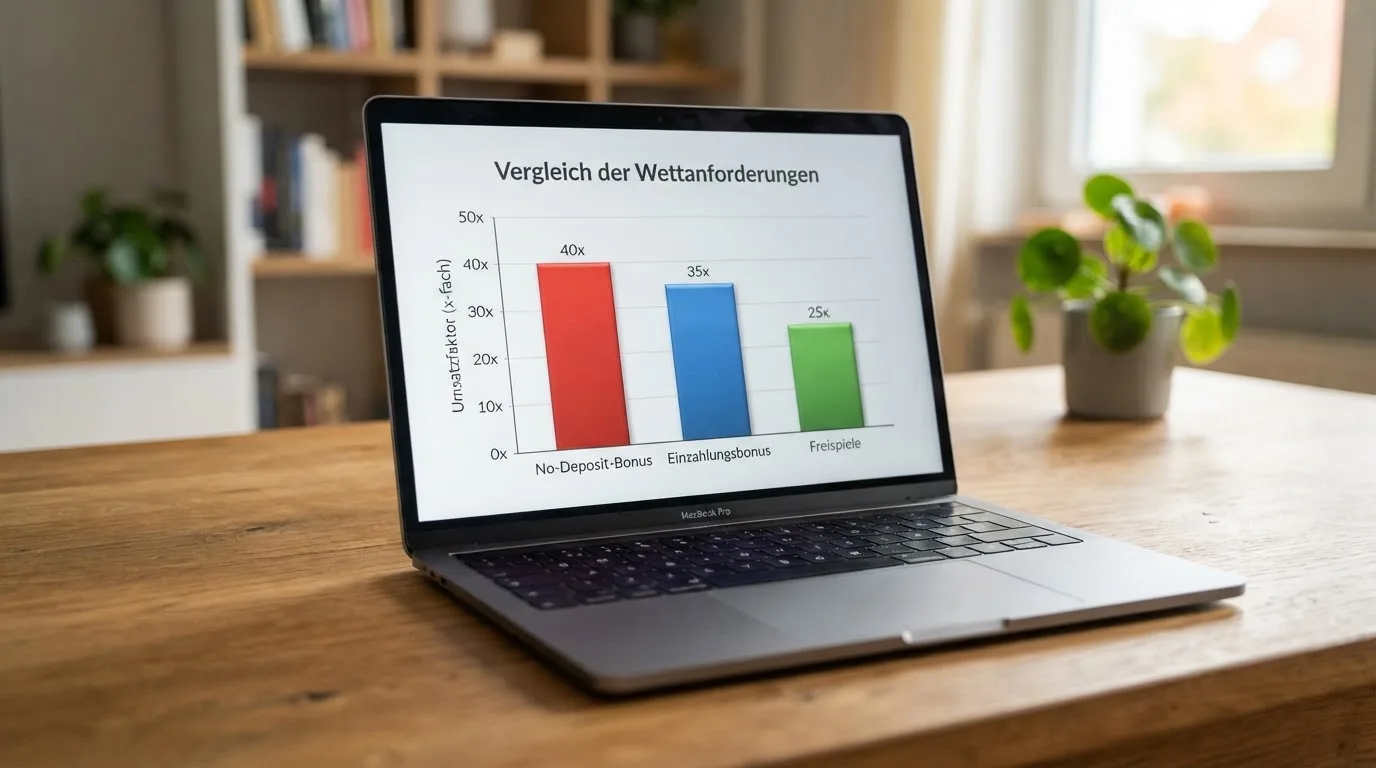 Vergleich der Umsatzbedingungen in Online-Casinos