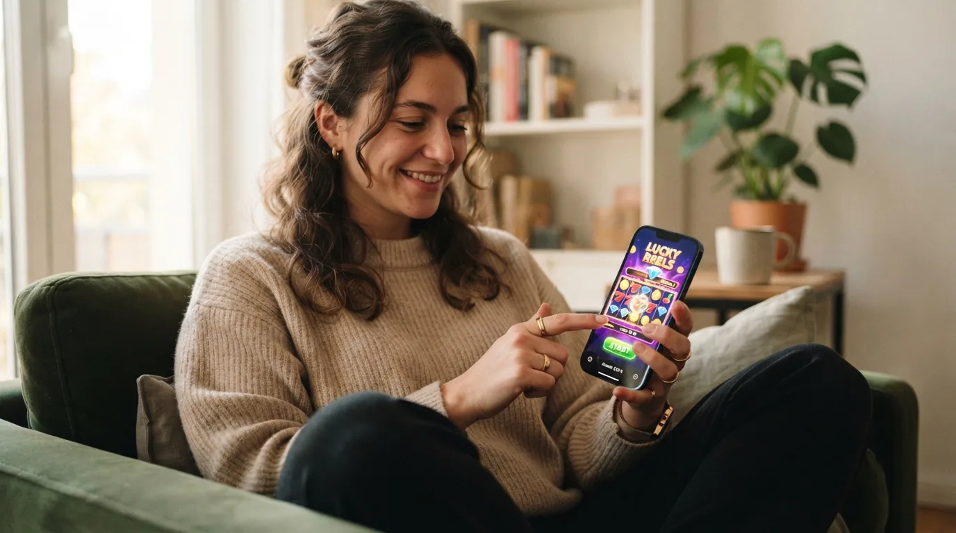 Mobile Spielautomaten-Schnittstelle mit Fokus auf iOS-Verfügbarkeit und mobiler Nutzung