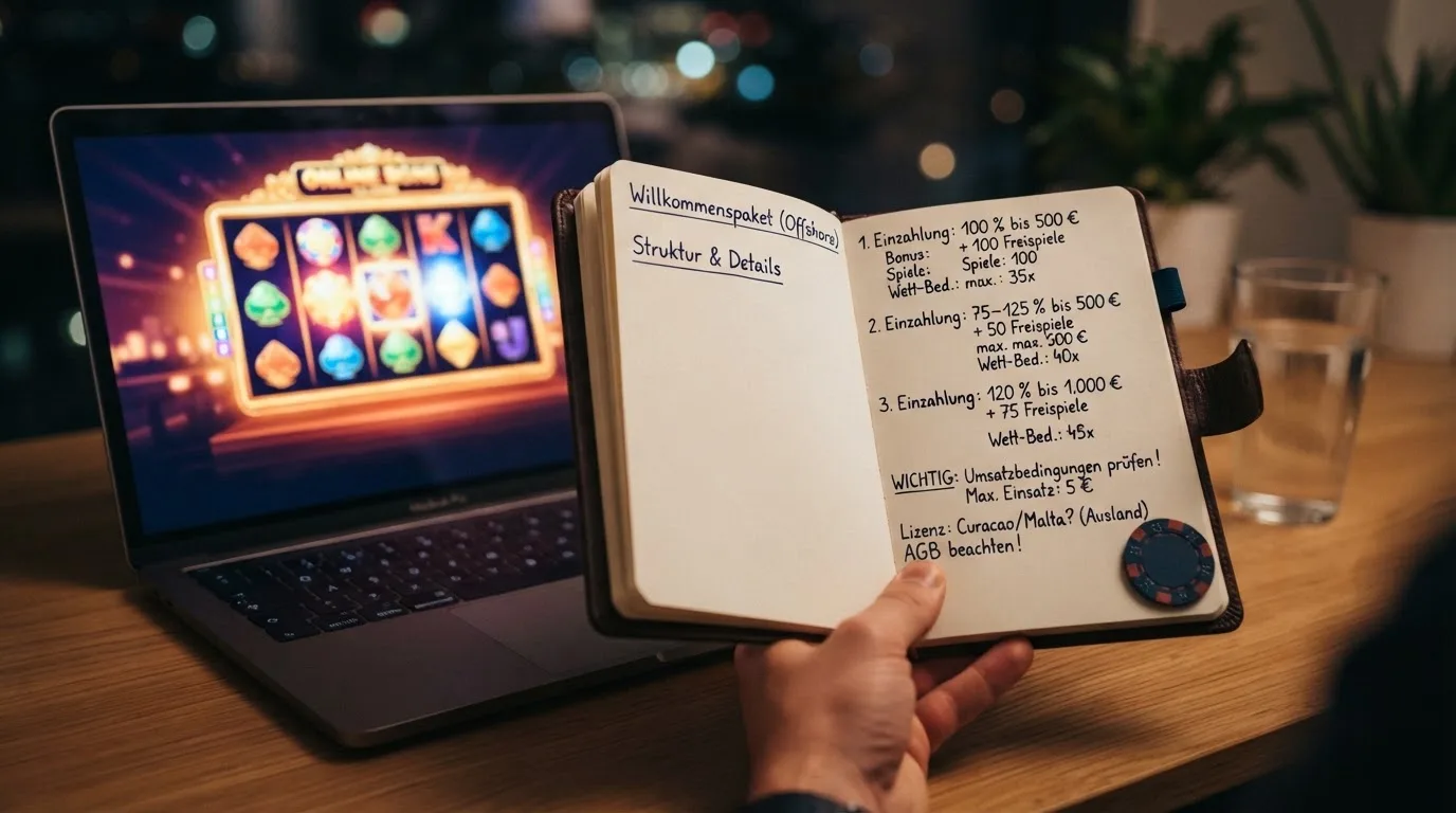NV Casino Bonuspaket-Übersicht