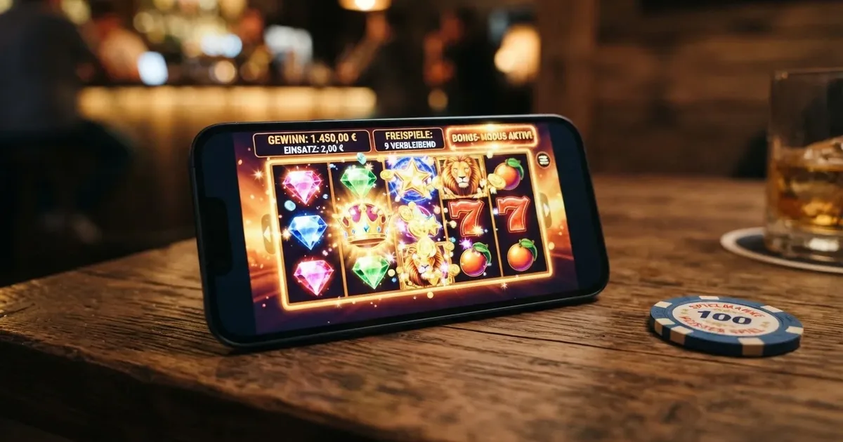 Casino Bonus Vergleich auf einem Smartphone mit deutschen Lizenzhinweisen