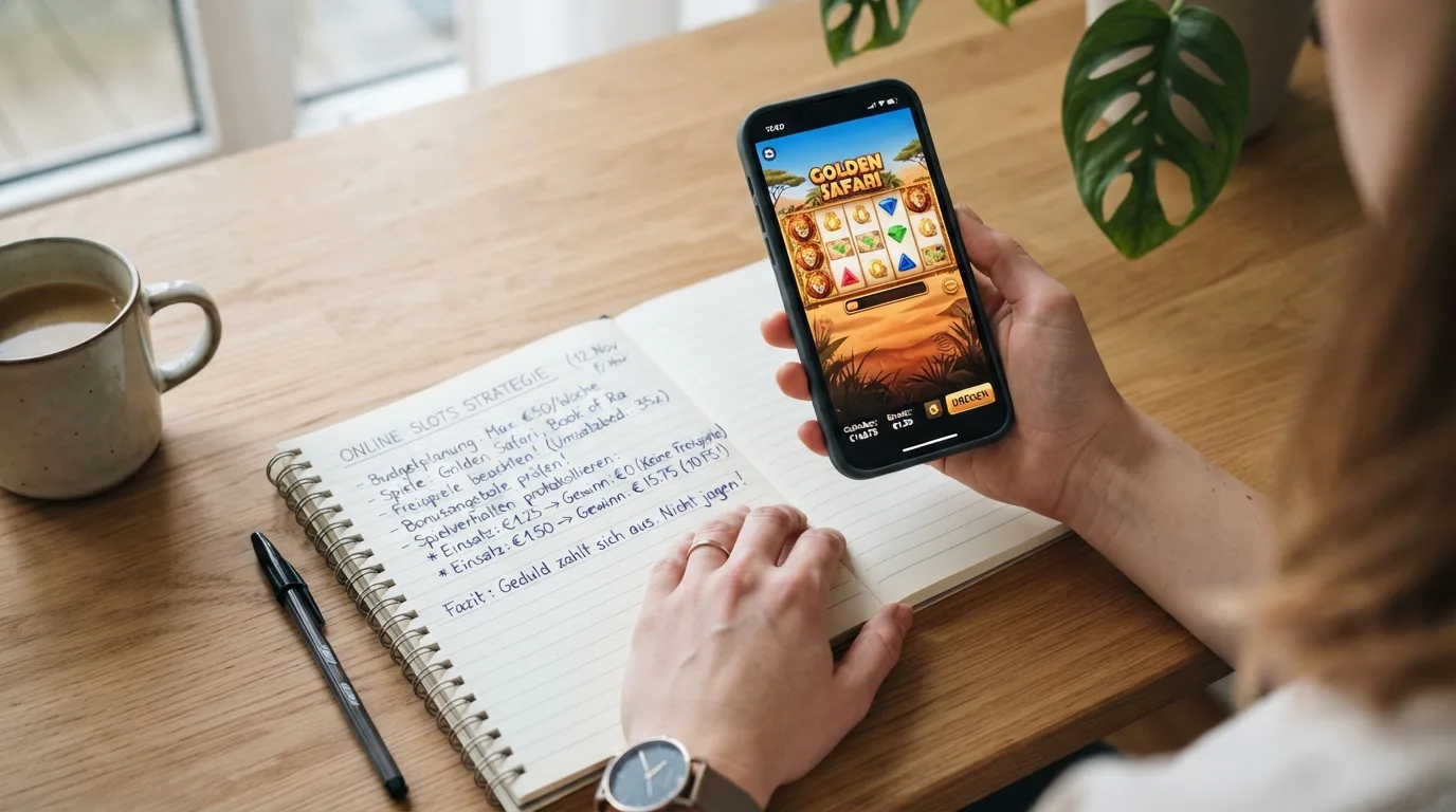 Spieler auf Handy mit Casino-Bonus, nicht einladend