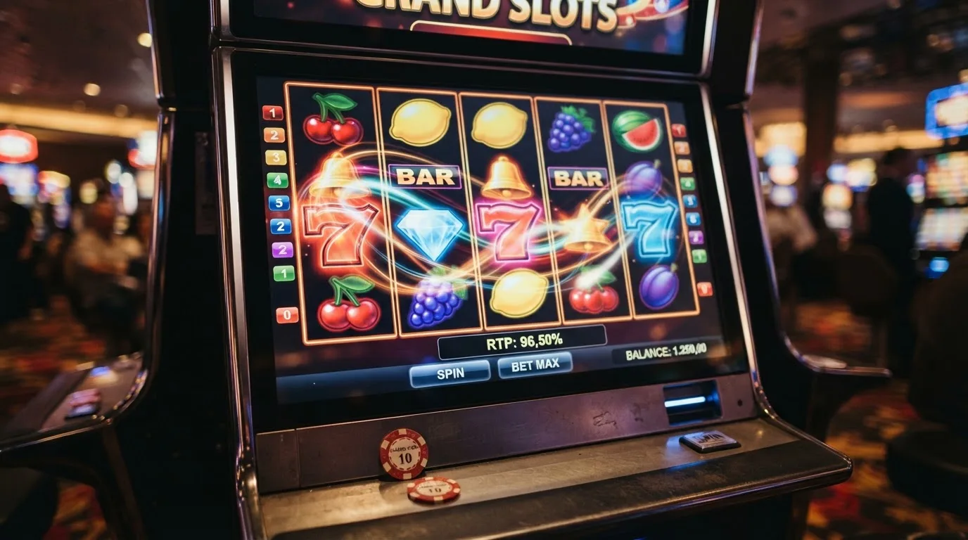 Spielszenen von populären Online-Slots mit RTP-Informationen und Herstellernamen