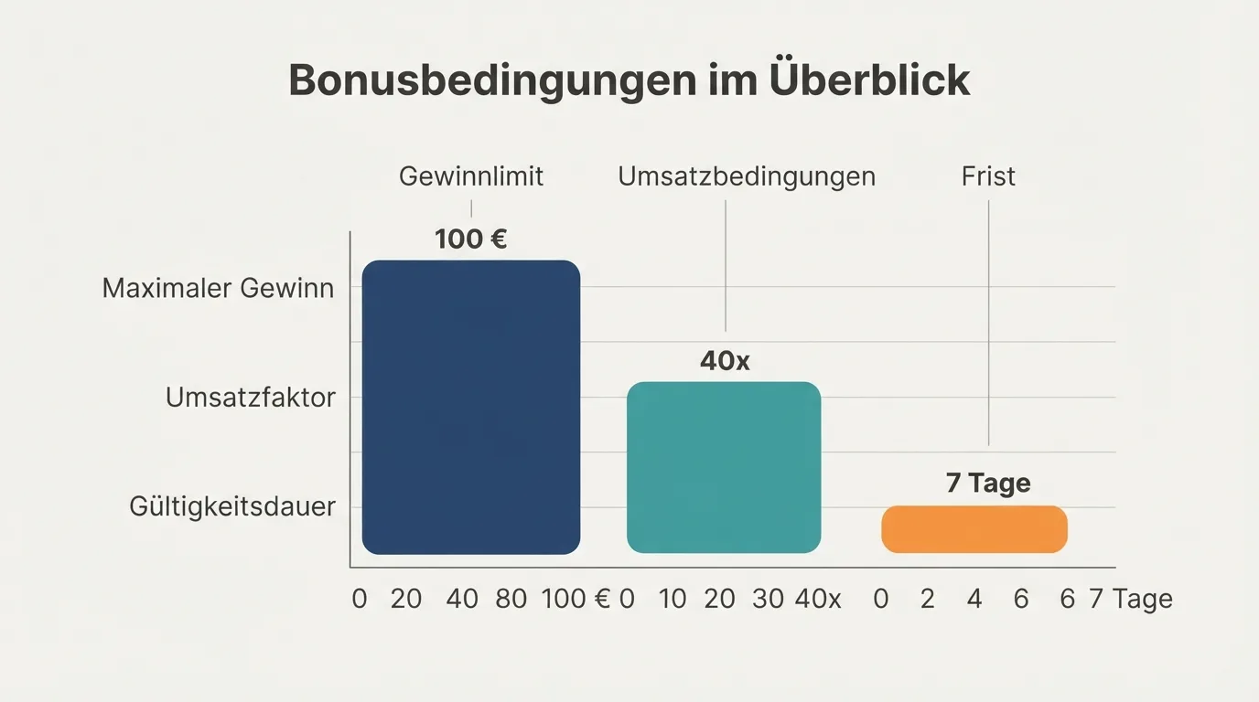 Detaillierte Infografik über Umsatzbedingungen und Freispiel-Richtlinien in Deutschland