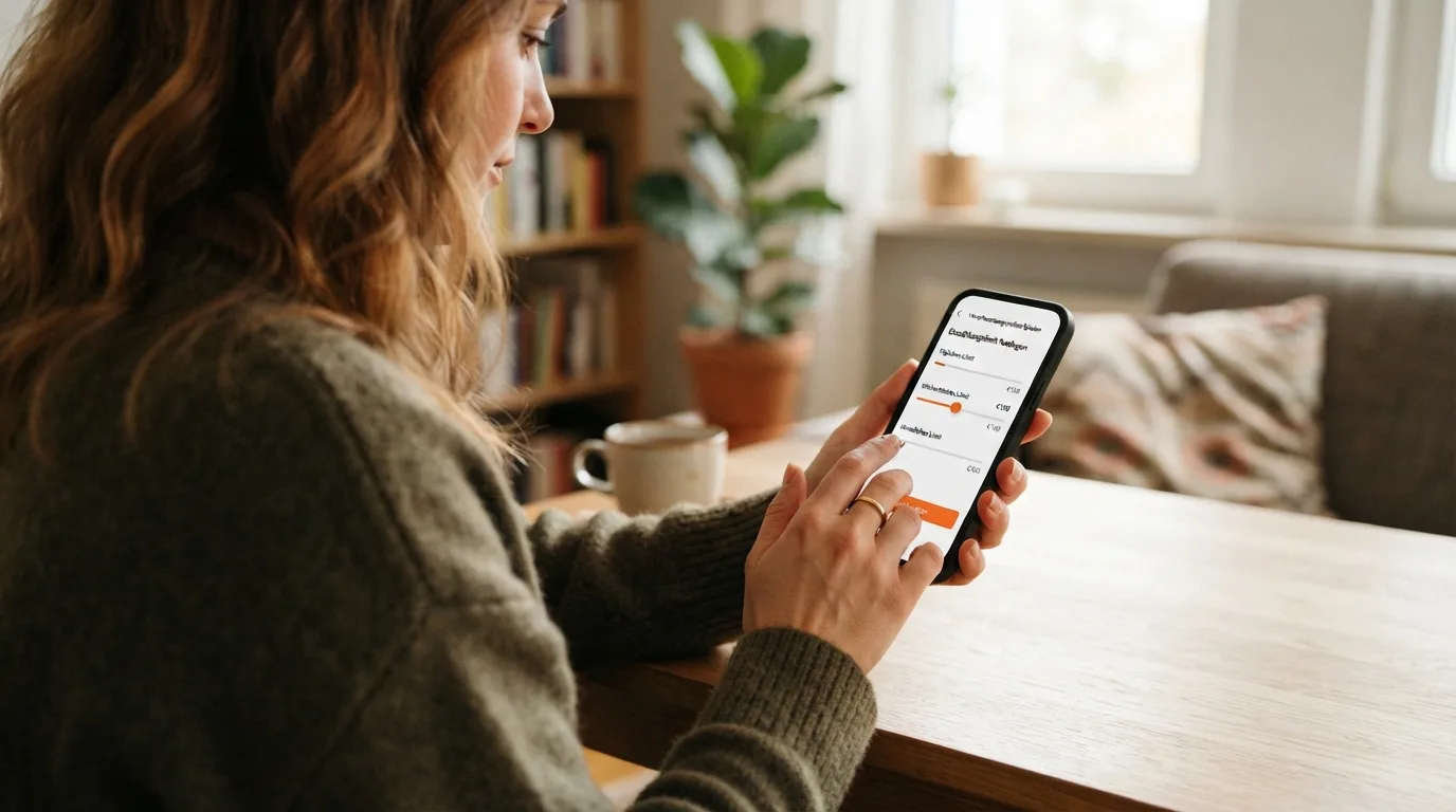 Schematische Visualisierung von digitalen Schutzbarrieren, Limit-Einstellungen und einer Hotline-Darstellung